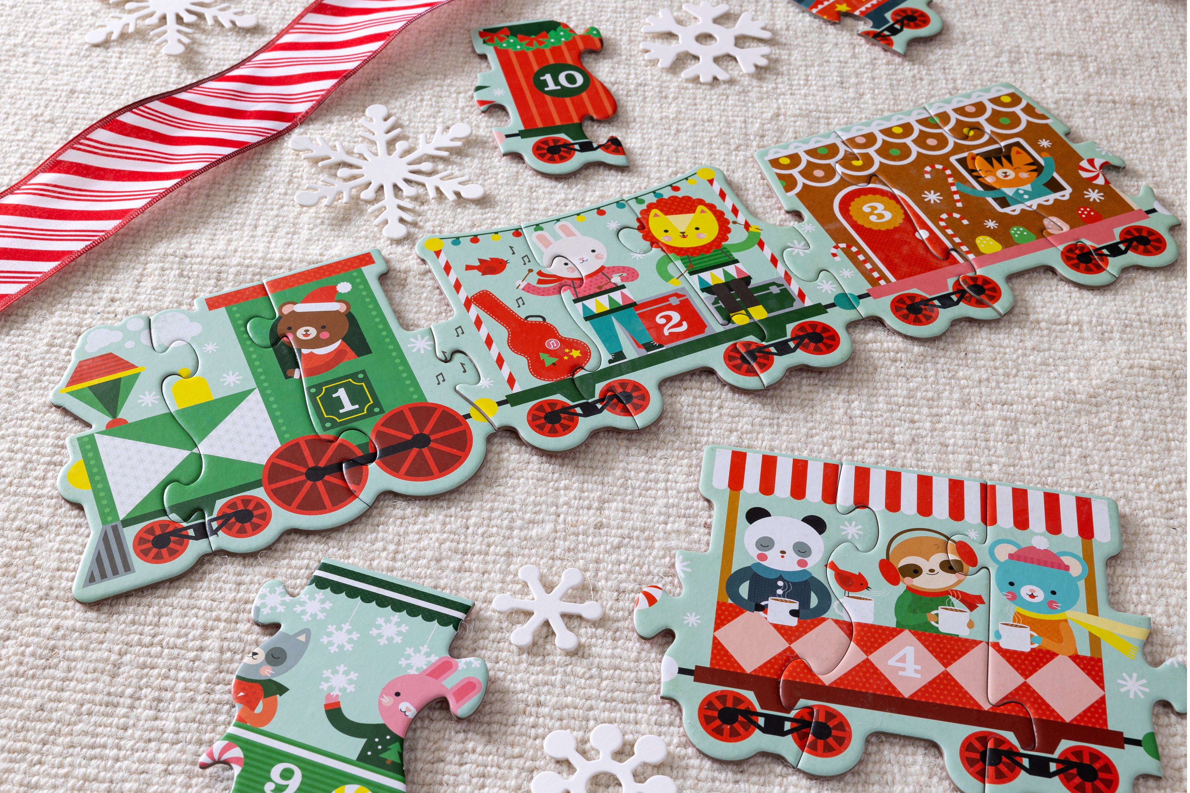 Floor puzzle "Christmas Train"