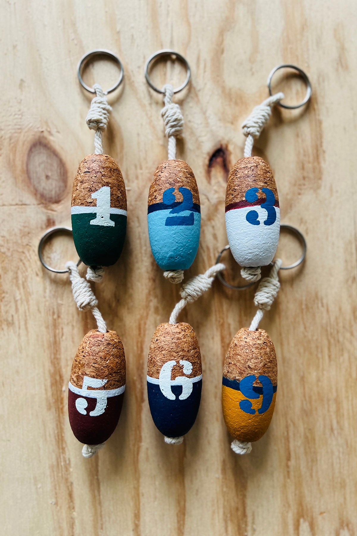 Keychain - Buoy w/numbers