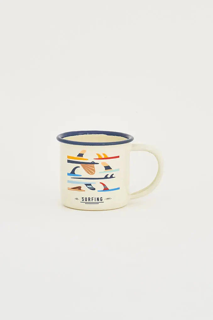 Emaljekrus "Surfboards"