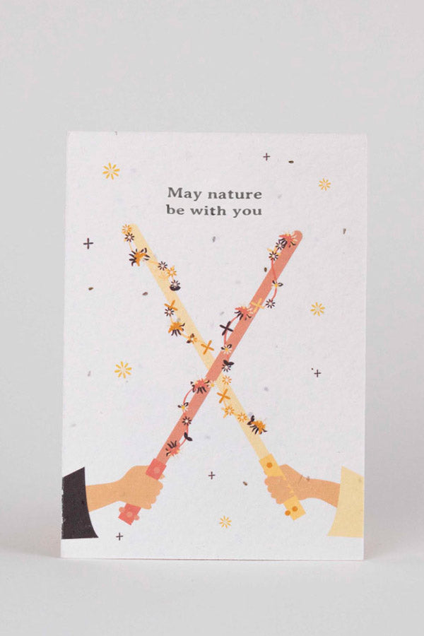 Plantbar Postkort "May nature be with you"