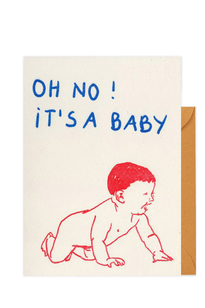 Kort "Oh no! It's a baby"