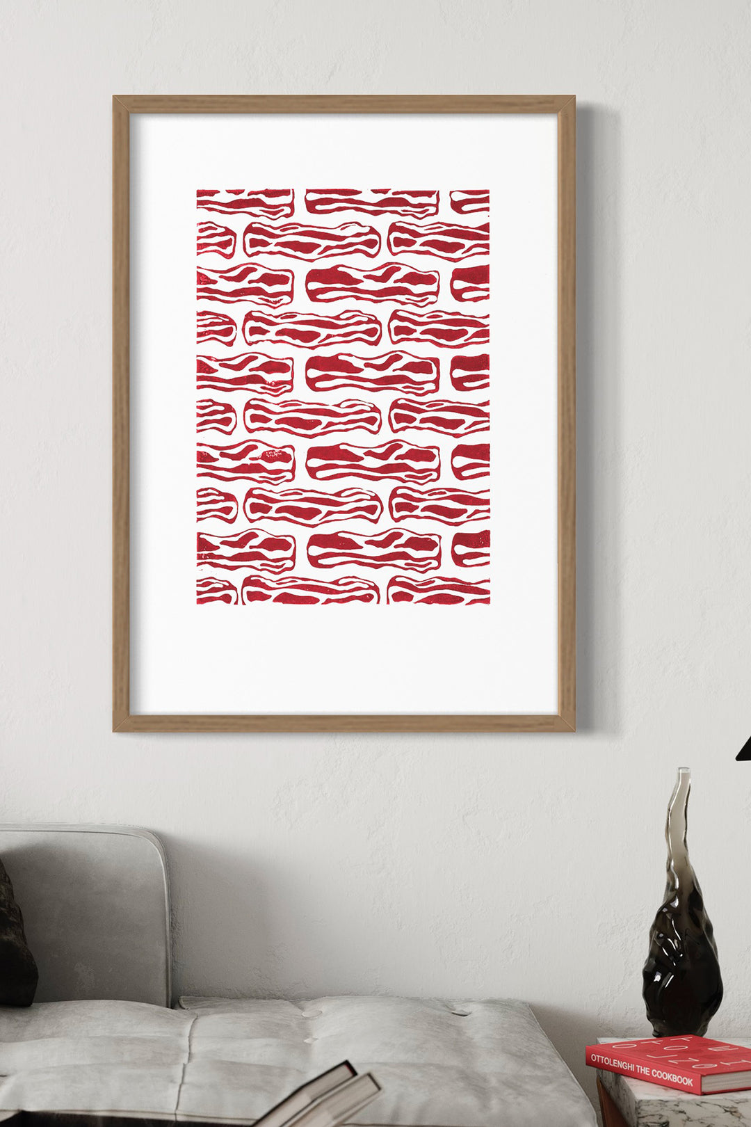 Bacon - Linocut print