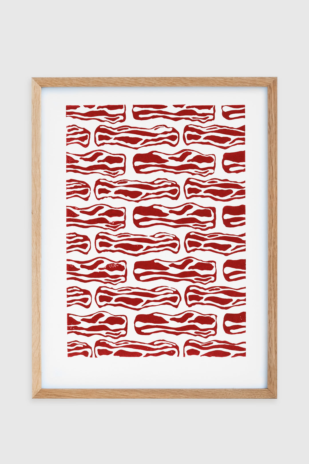 Bacon - Linocut print
