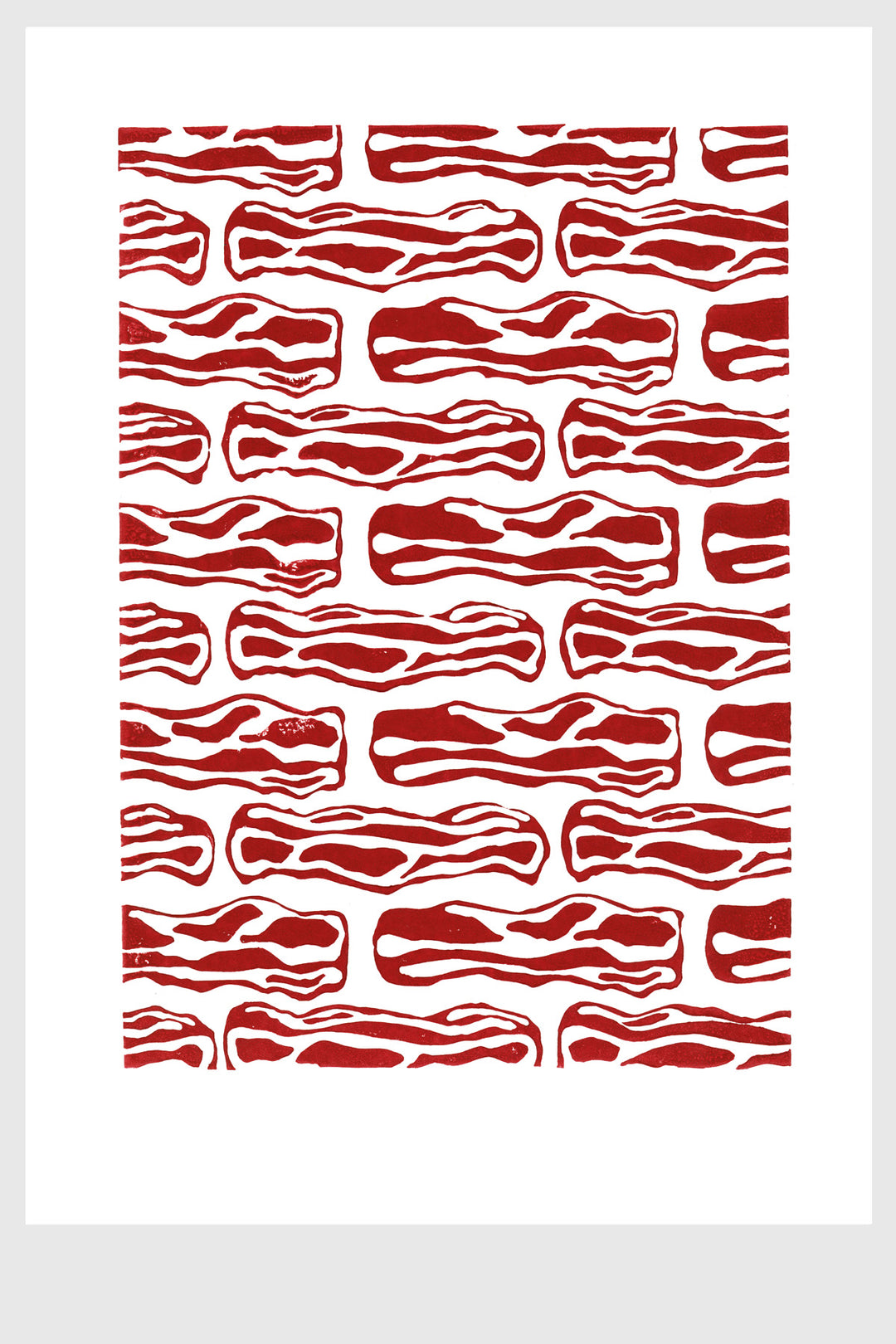 Bacon - Linocut print