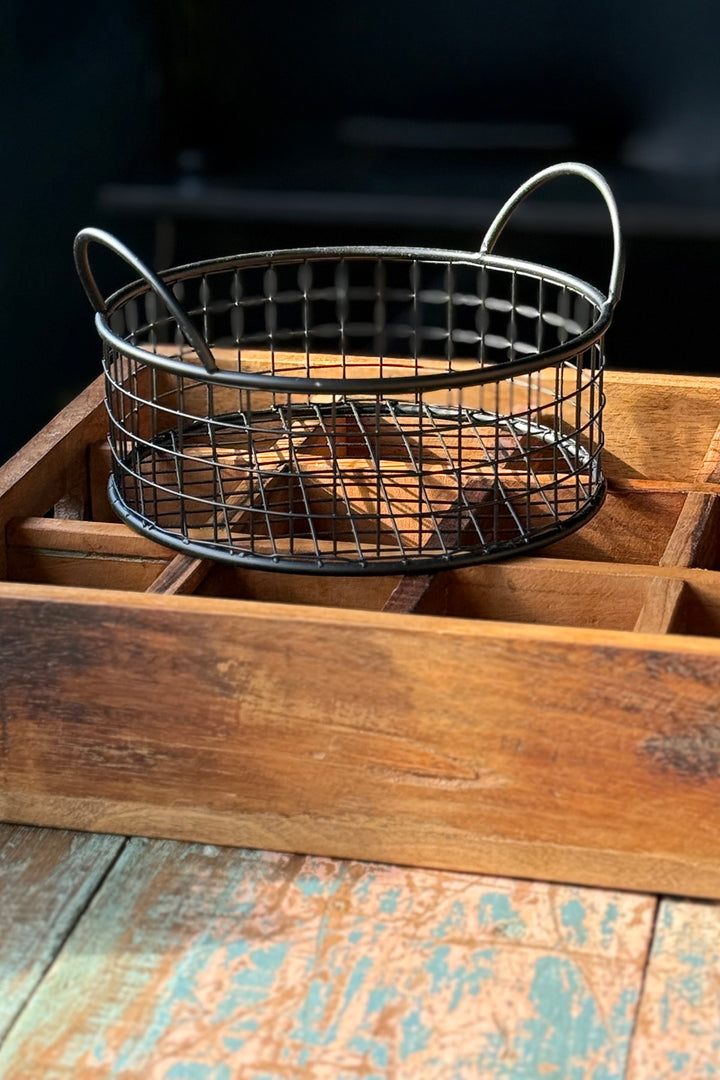 Metal basket Ø19.6 cm