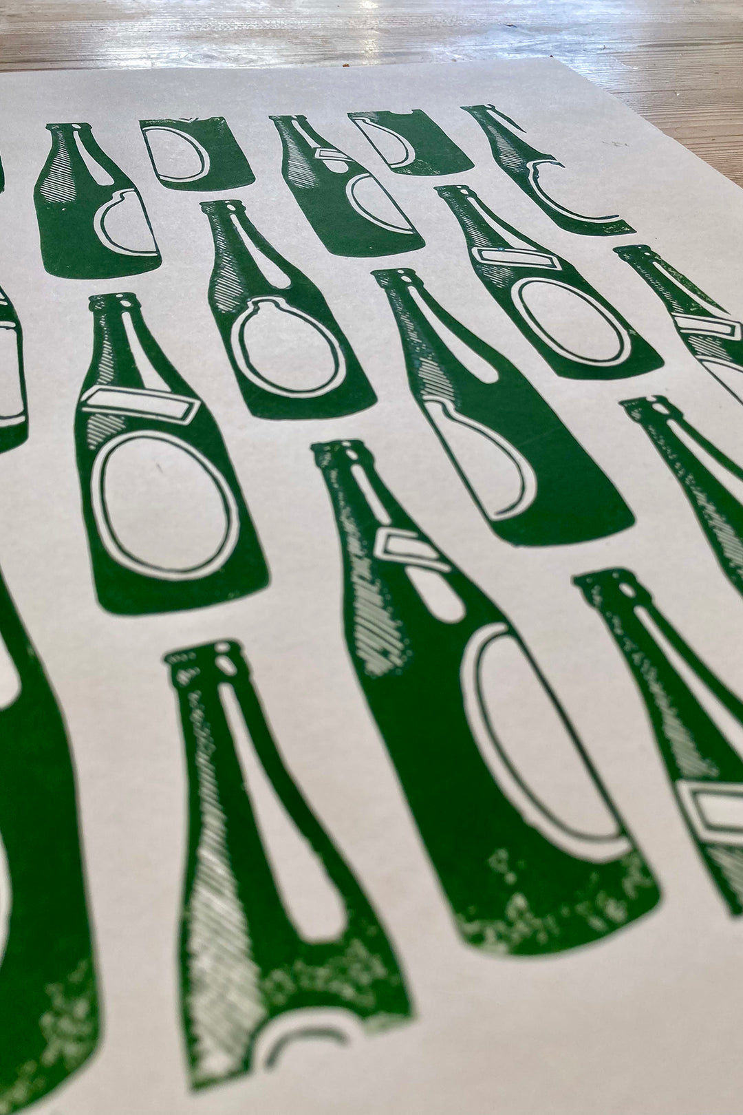 Beer - Linocut print