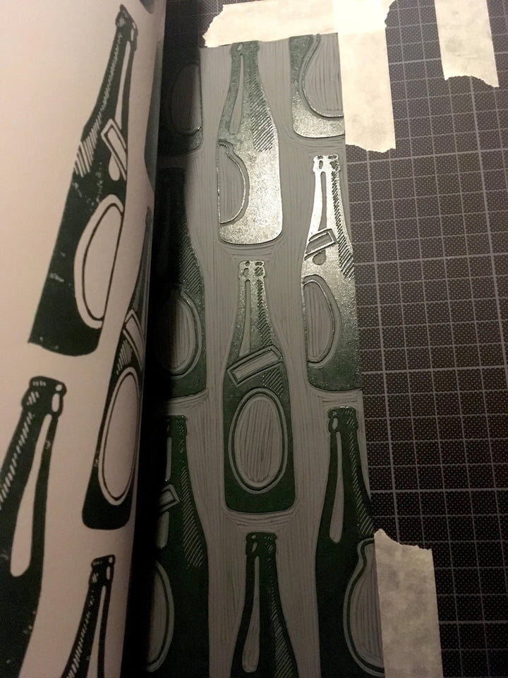 Beer - Linocut print