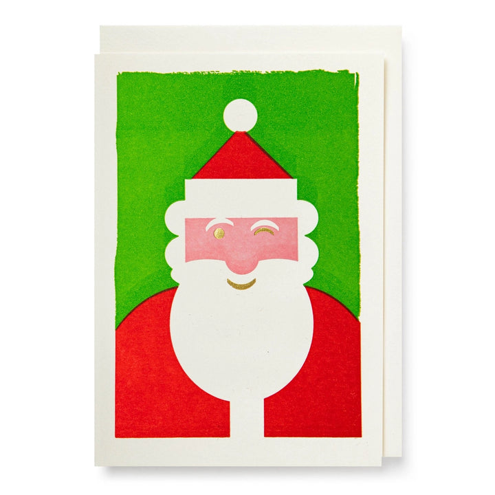 Greeting Card "Winking Santa"