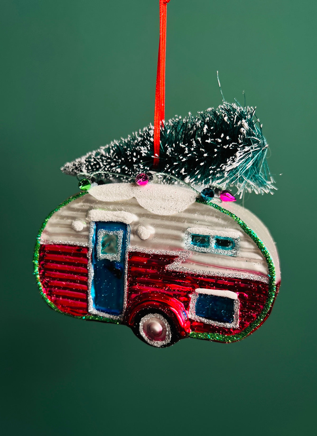 Juleophæng - Campingvogn (Rød)