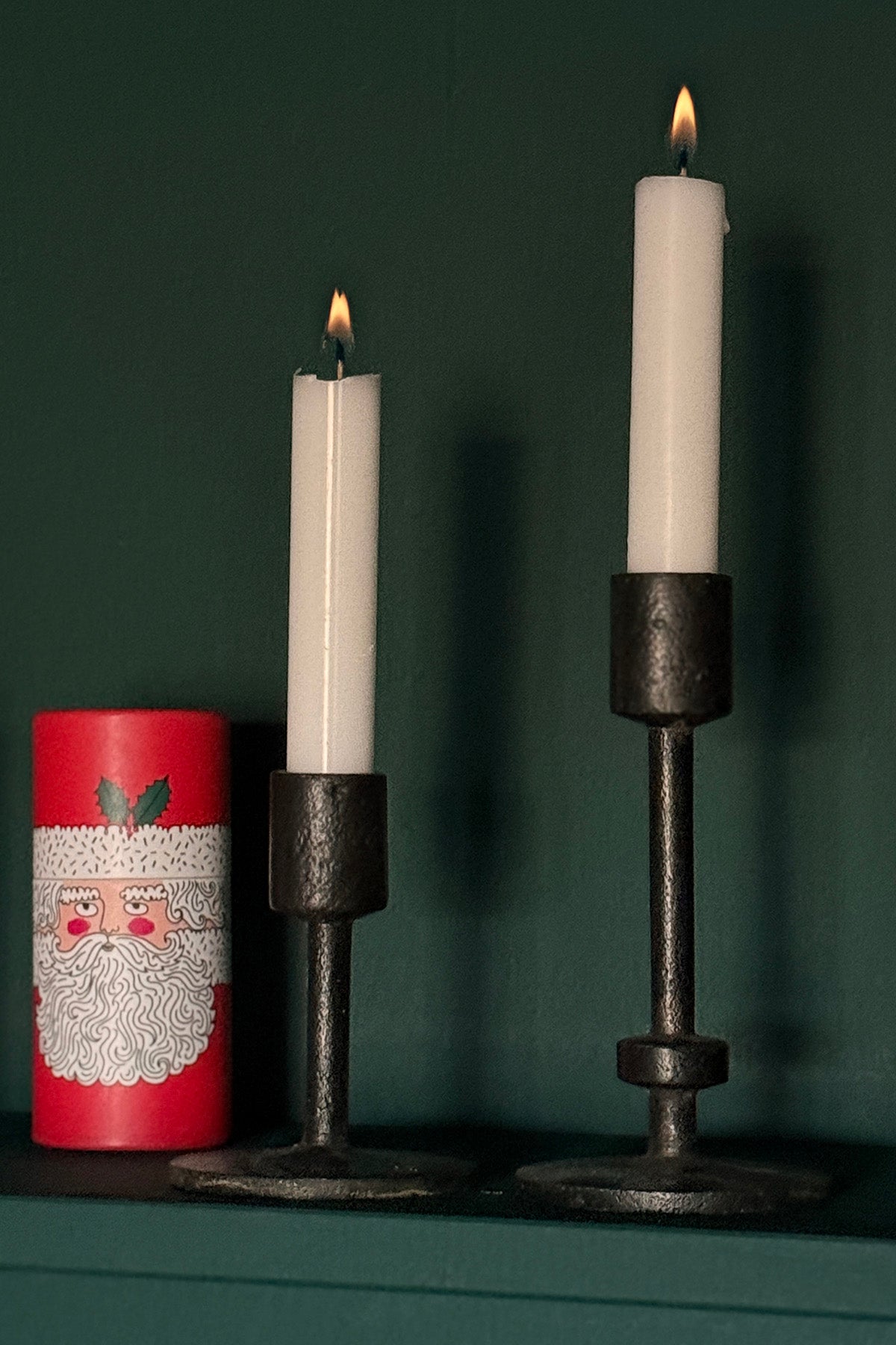 Lysestager - Støbejern (2 stk)