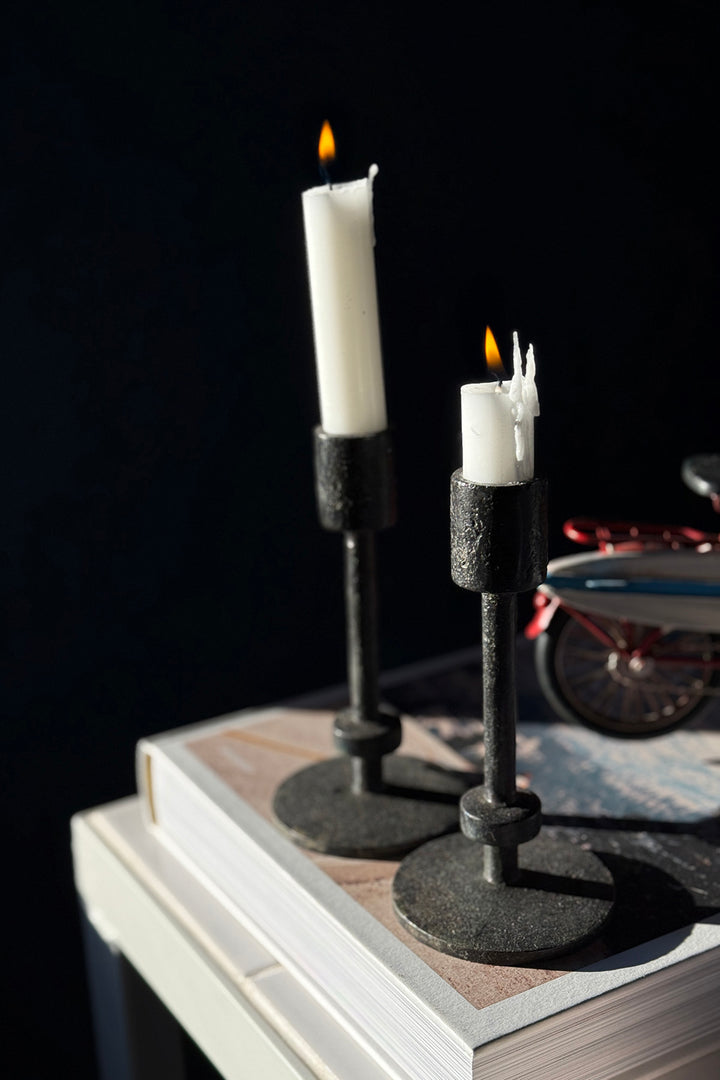 Kerzenständer - Gusseisen (2 Stück)