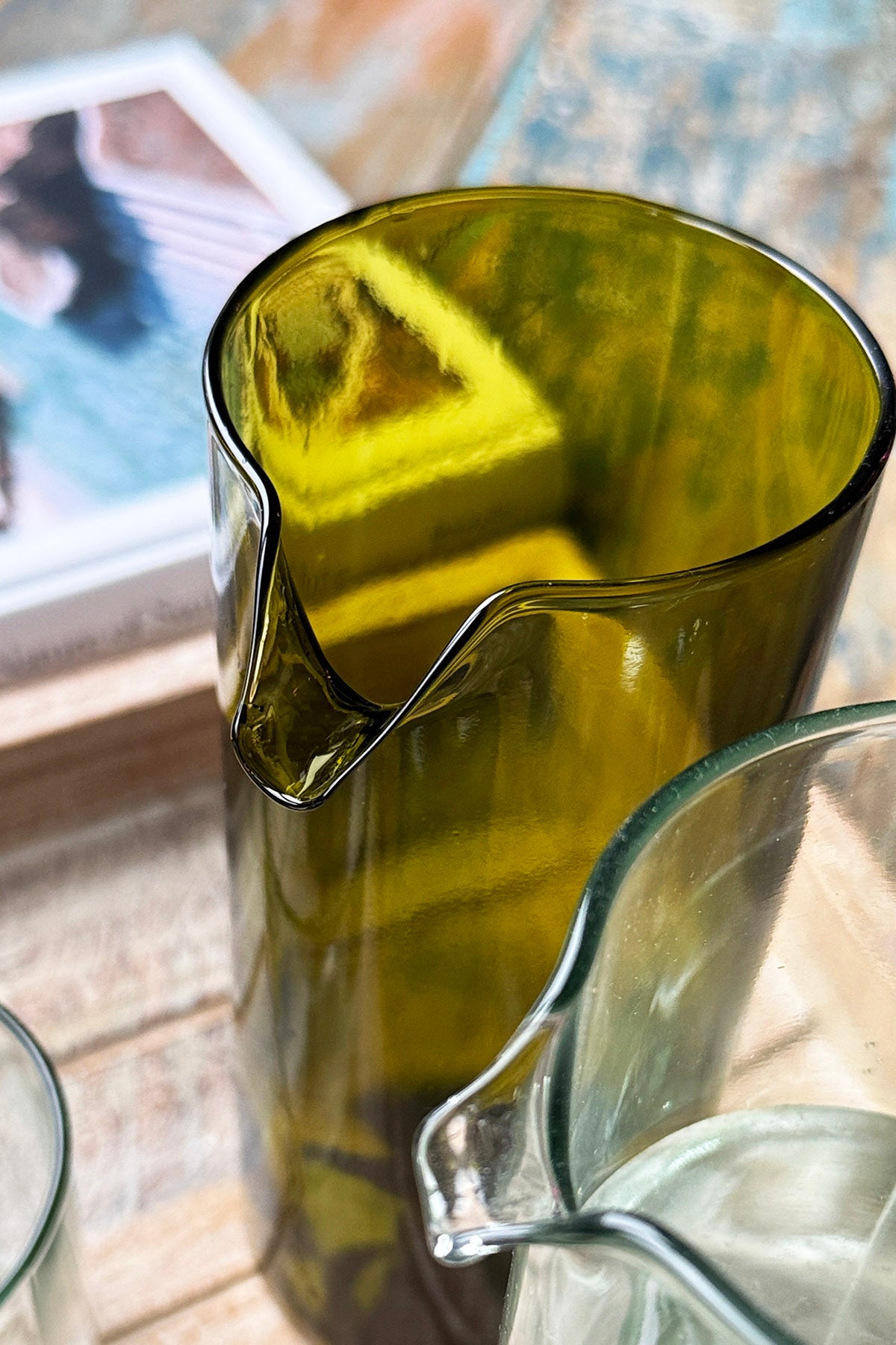 Jug from wine bottles - Upcycling