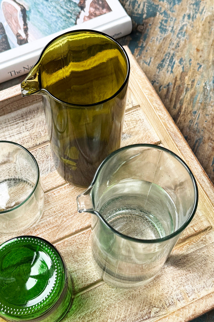 Jug from wine bottles - Upcycling