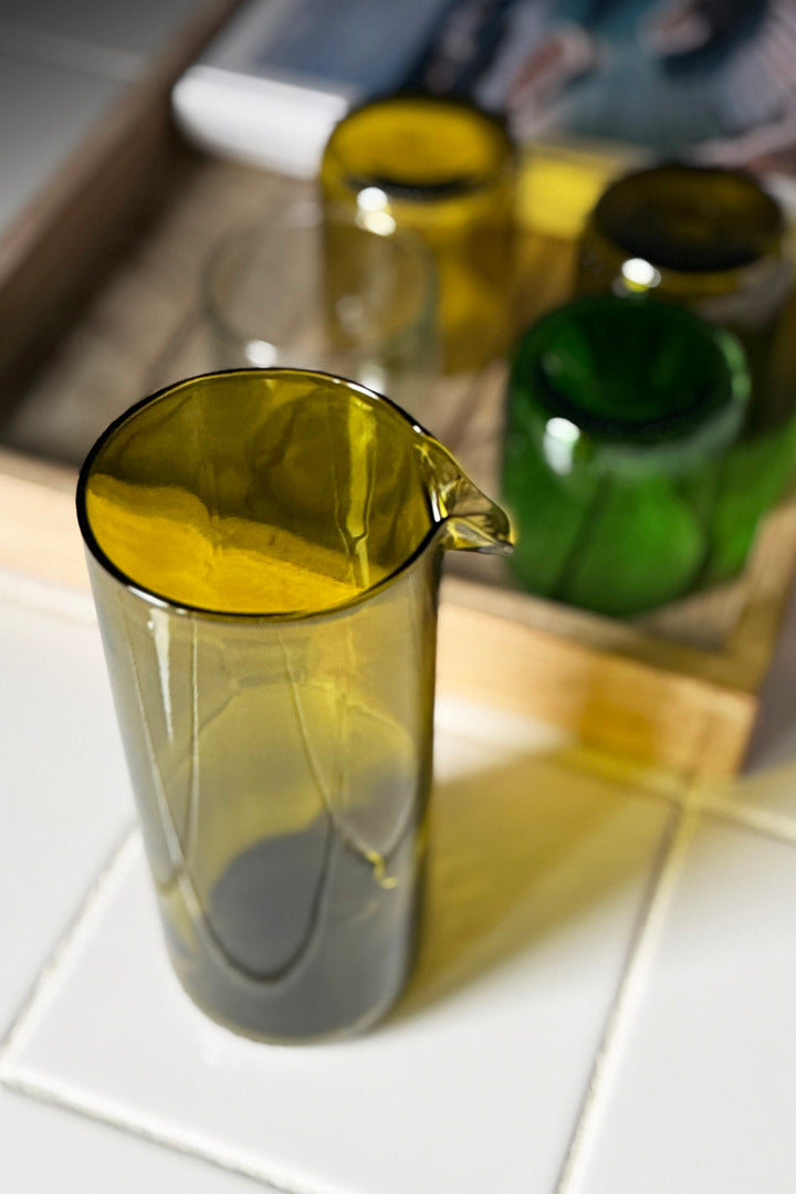 Jug from wine bottles - Upcycling