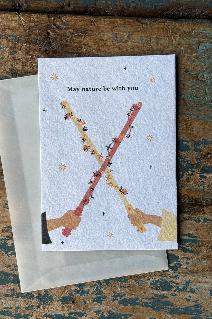 Plantbar Postkort "May nature be with you"