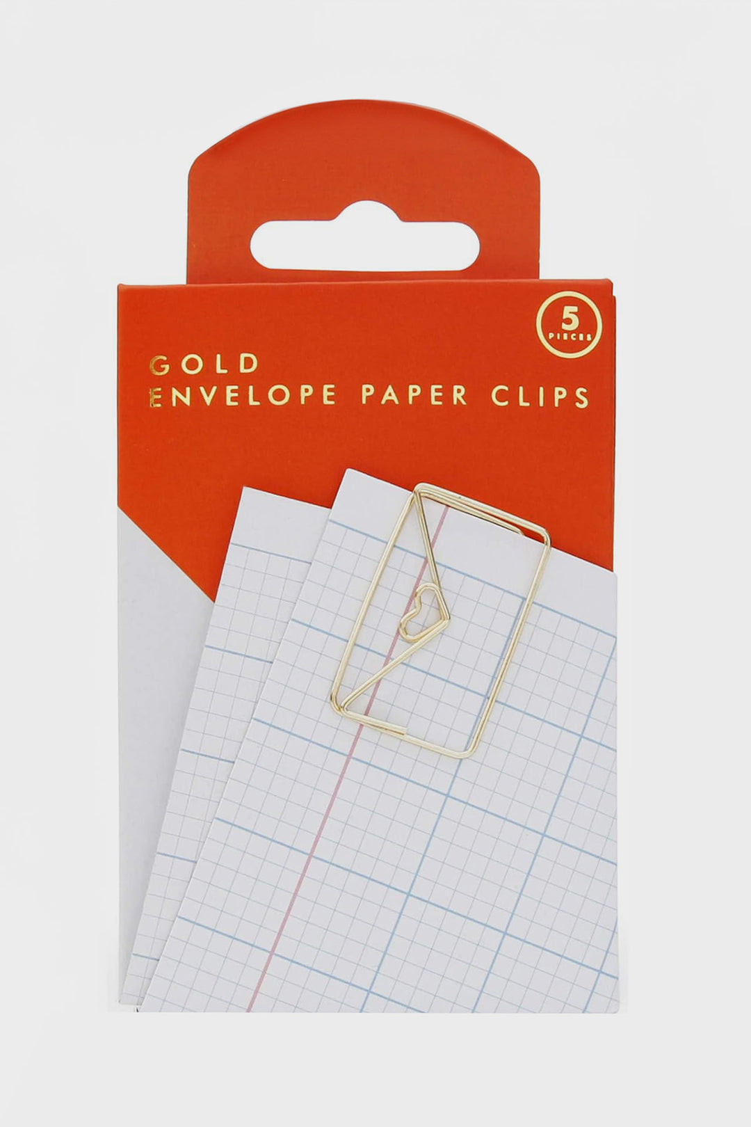 Büroklammern Umschlag Gold