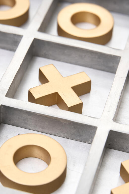 Tic-Tac-Toe Metallspiel