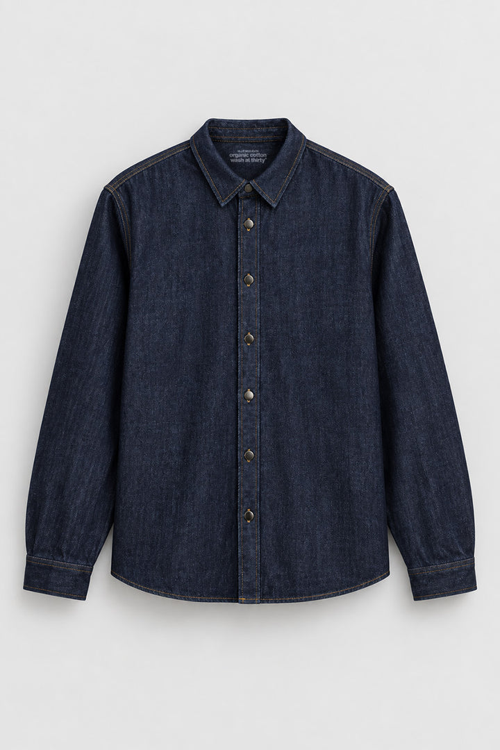Rinsed Wash Denim Overshirt