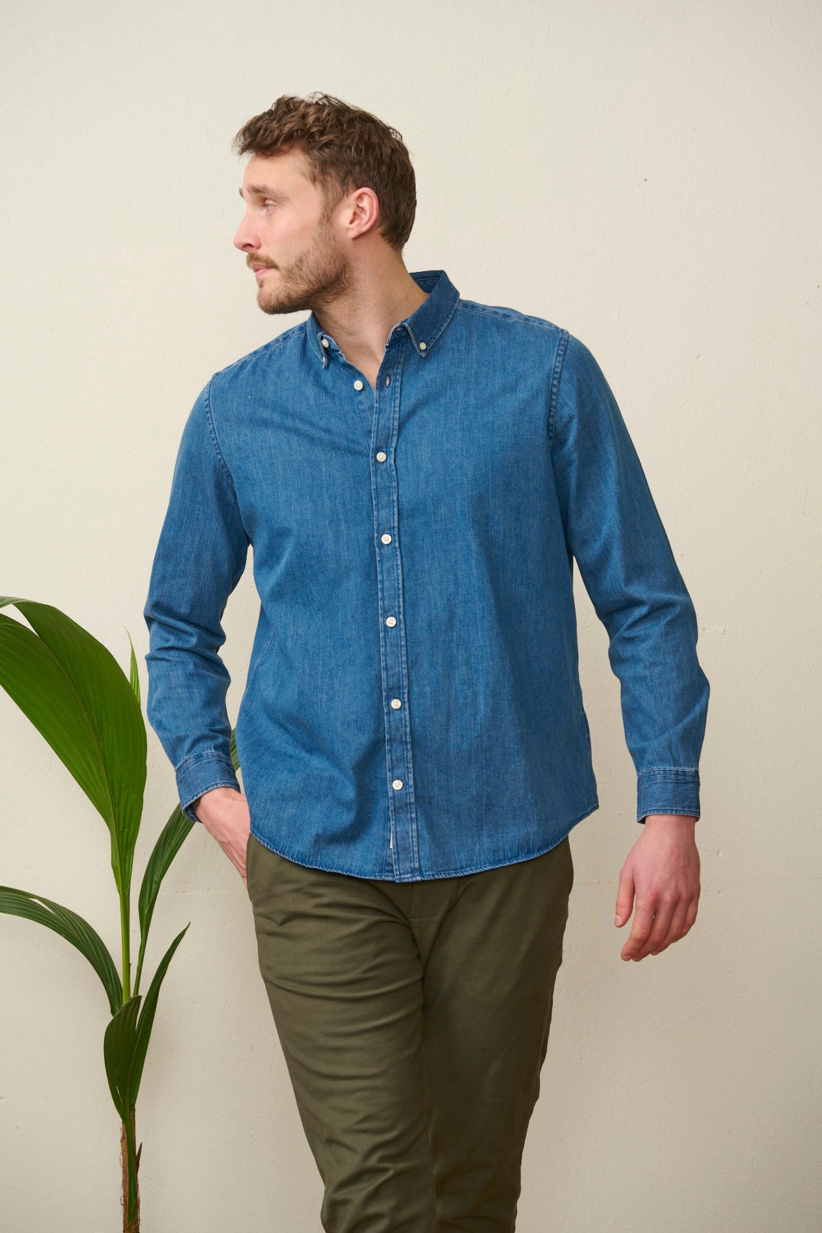 Organic Denim Shirt - Dark Wash - Men