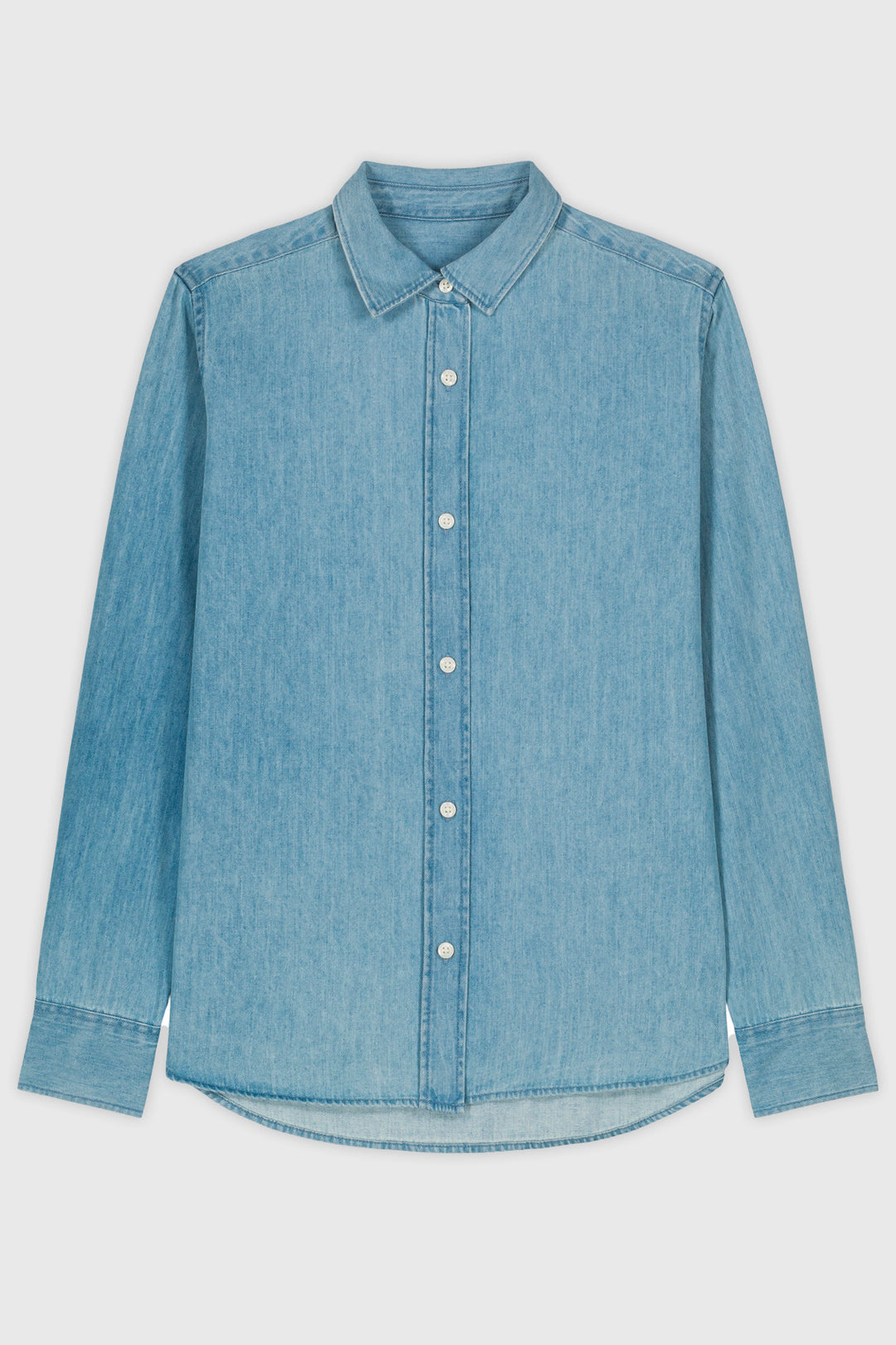 Organic Denim Shirt - Light Wash - Women
