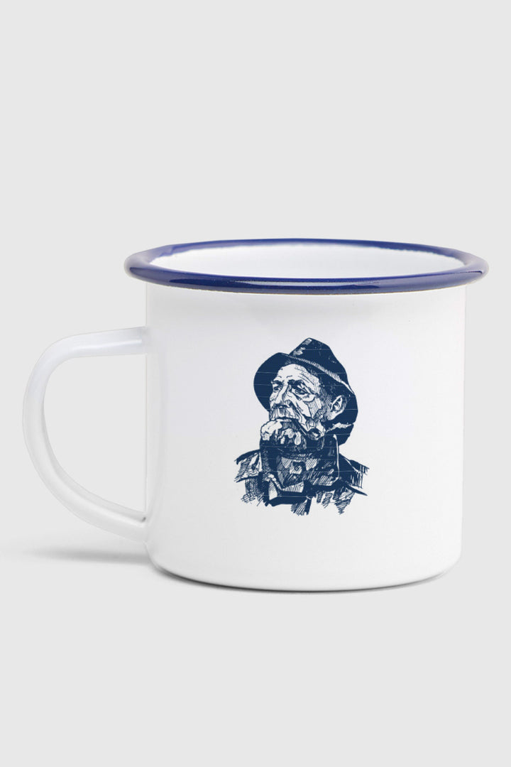 Emaljekrus "Fiskeren aka. Chefen"