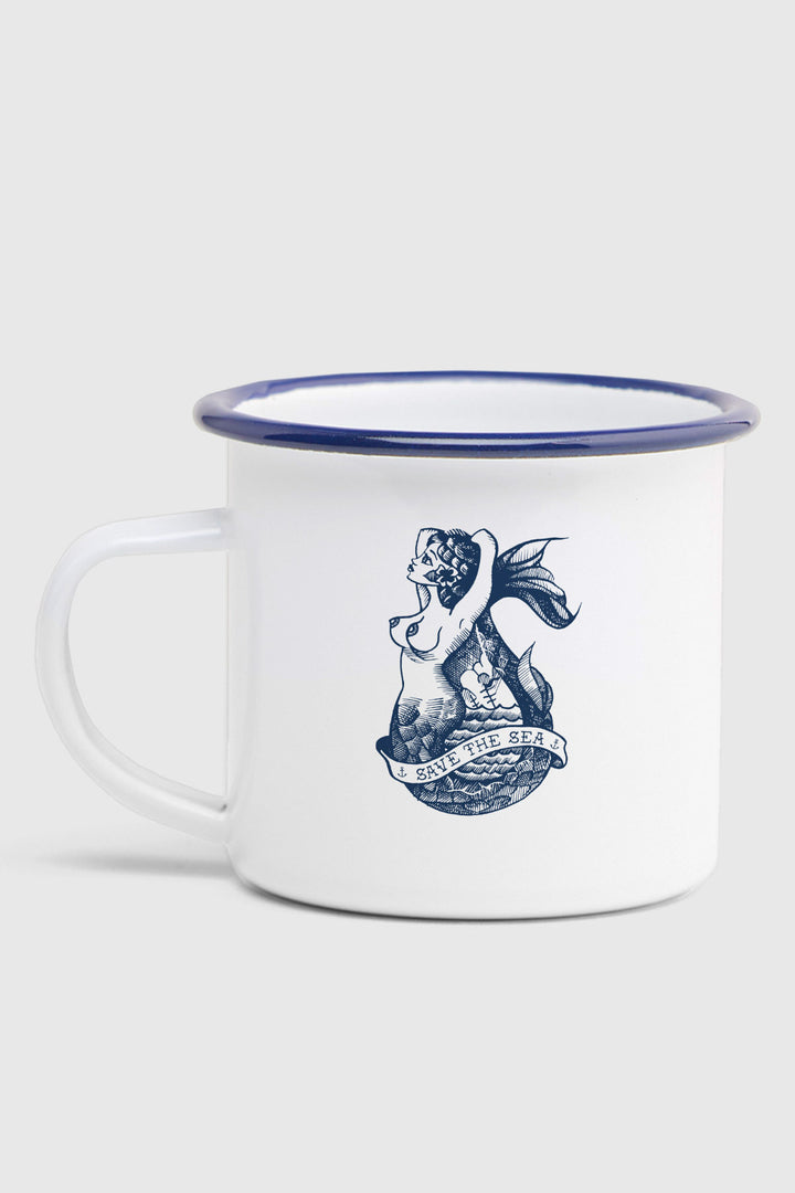 Emaljekrus "Save the Sea"