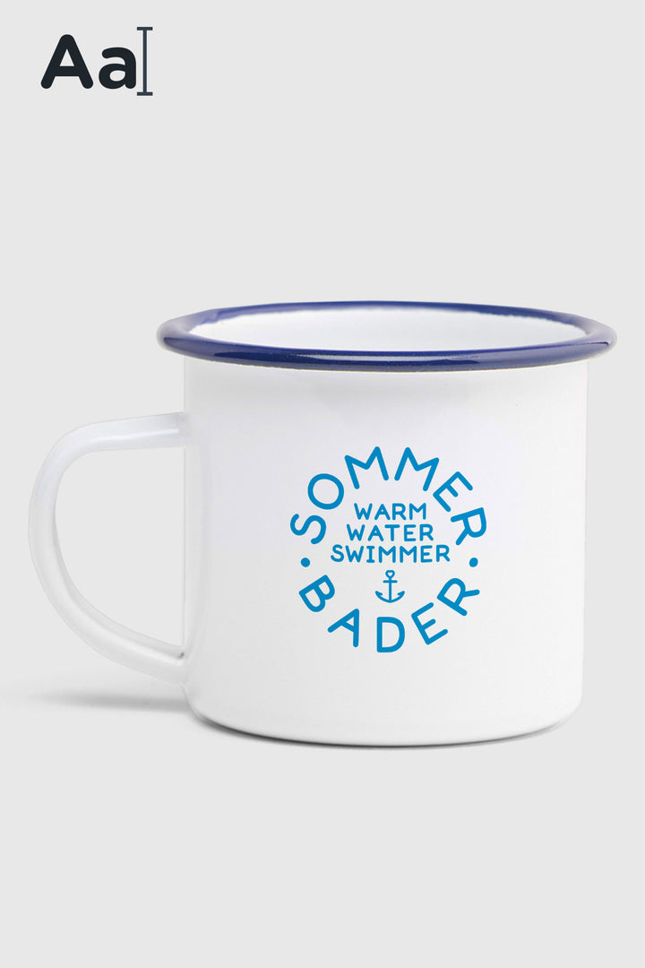 Emaljekrus "Sommerbader" inkl. navn