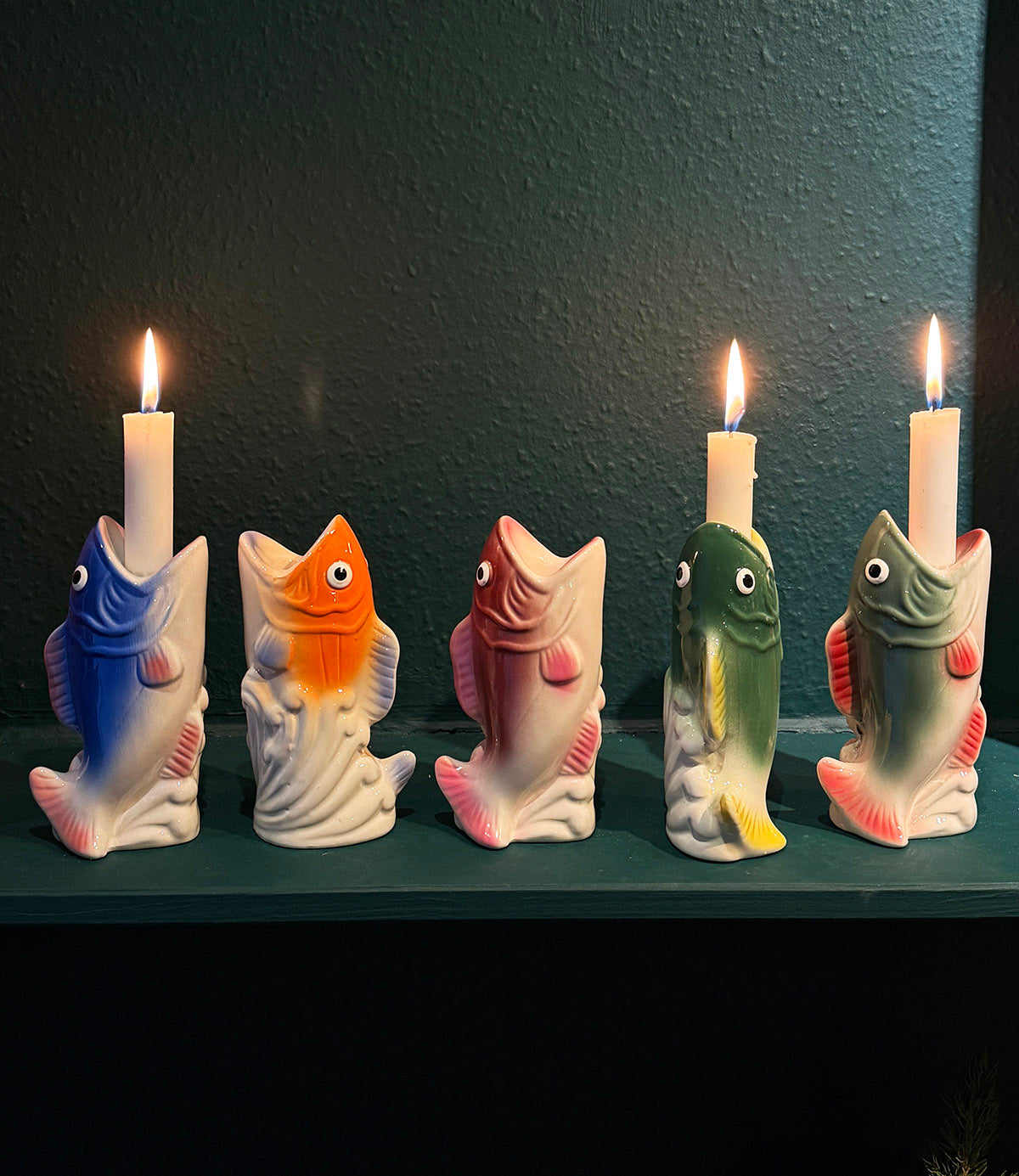 Retro lysestage "Fisk"