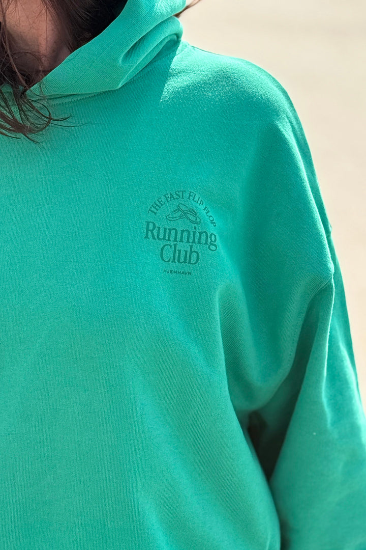 Boxy Hoodie "Running Club"