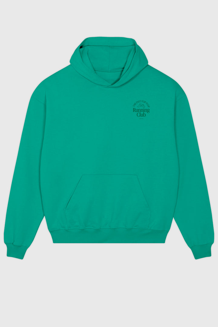 Boxy Hoodie "Running Club"