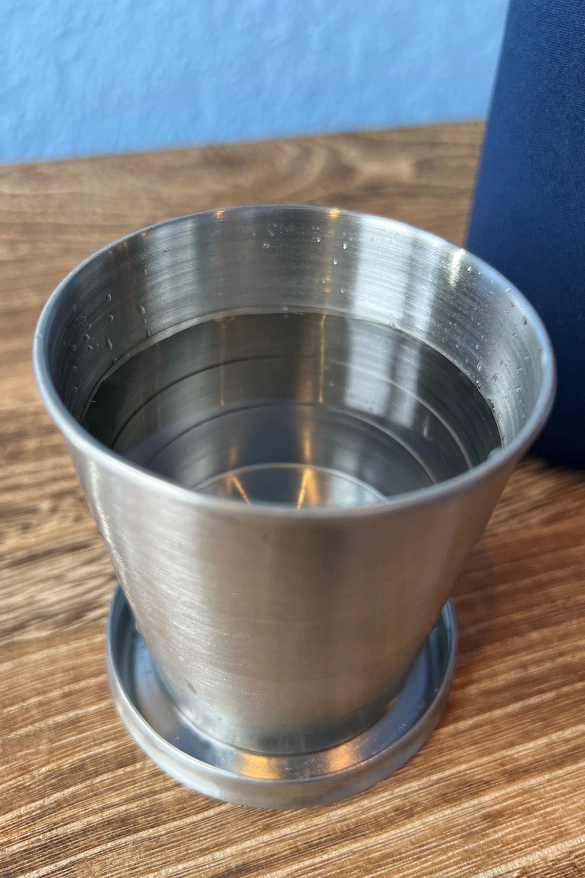 Foldbar kop i rustfrit stål