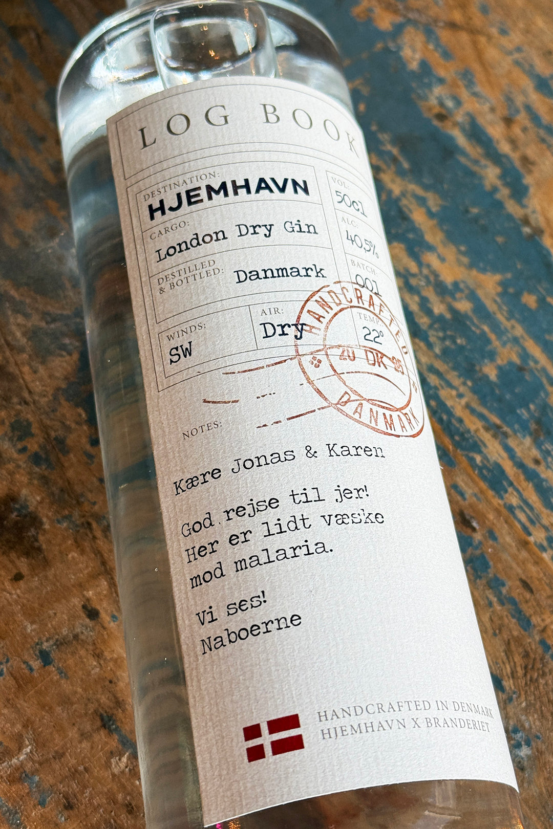 Logbook Gin "mit persönlichen Grüßen“