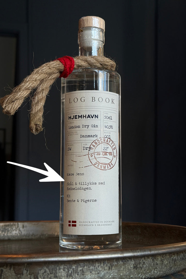 Logbook Gin "mit persönlichen Grüßen“