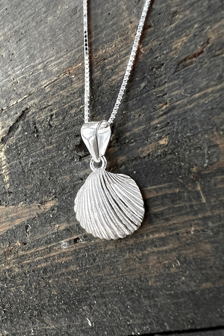 Necklace with cockleshell