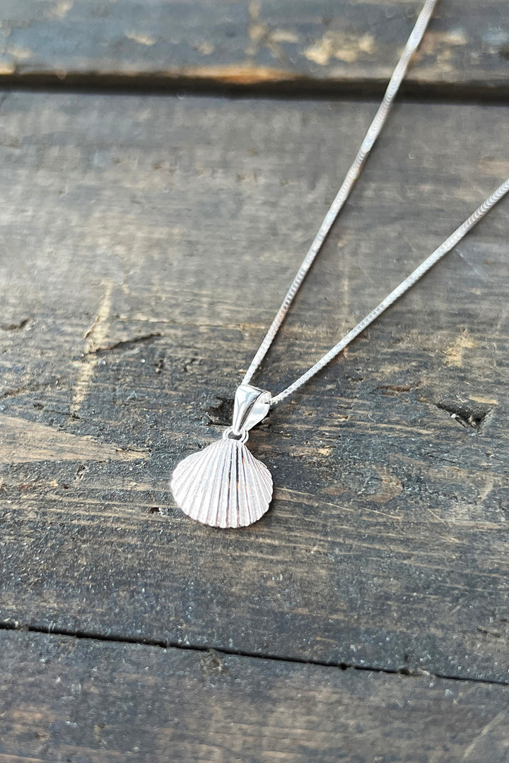Necklace with cockleshell