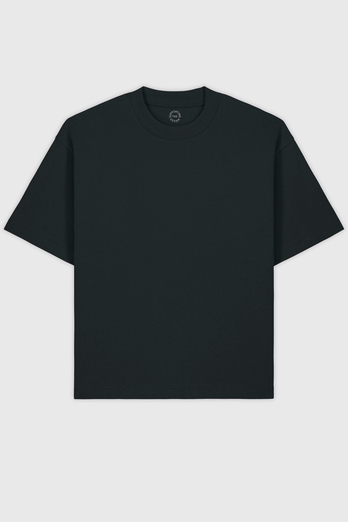 Heavy Weight Boxy Tee "Home" - Black