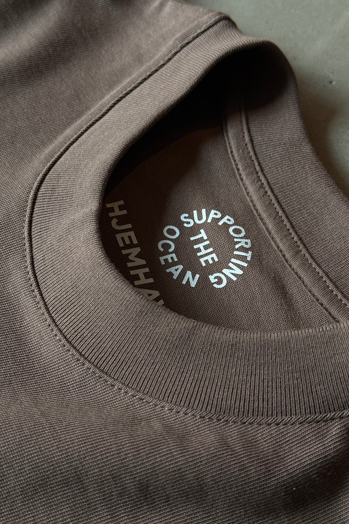 Heavy Weight Boxy Tee "Home" - Brown