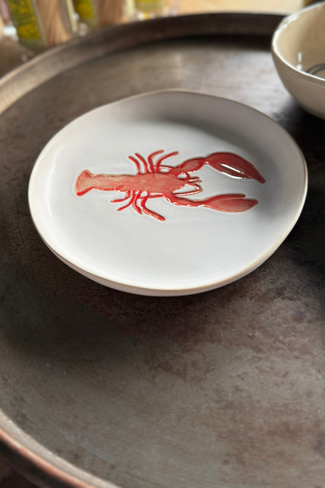 Keramik Tallerken "Hummer" Ø23 cm