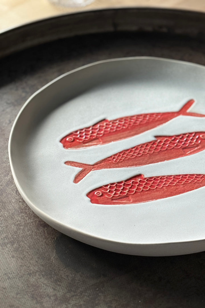 Keramik Tallerken "Fisk" Ø29 cm