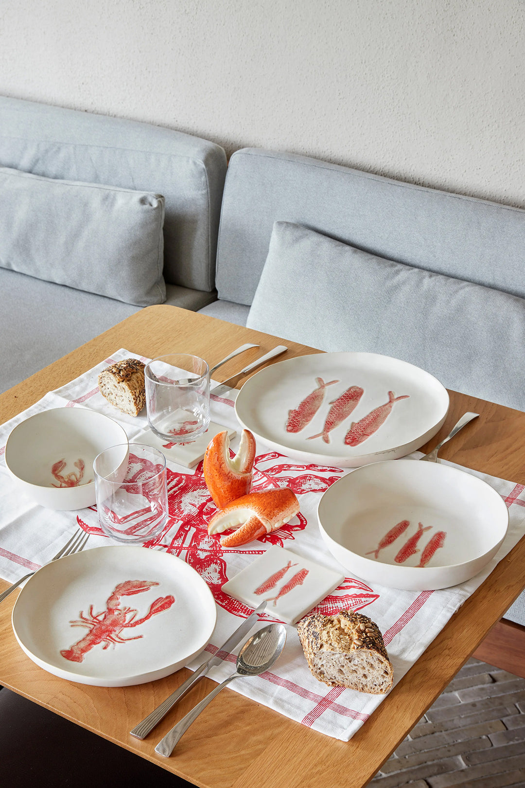 Keramik Tallerken "Fisk" Ø29 cm