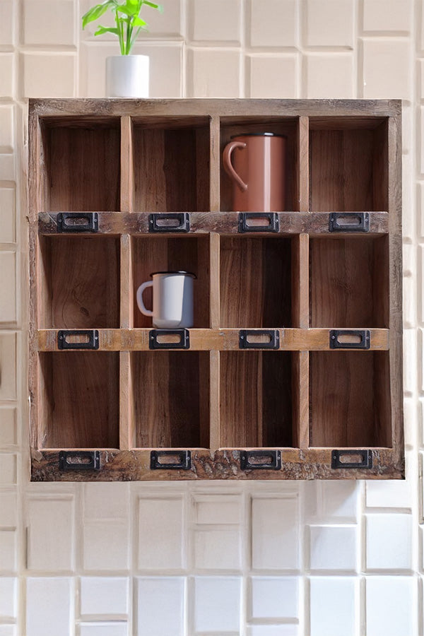 Hylde 60 x 60 cm - Genbrugstræ