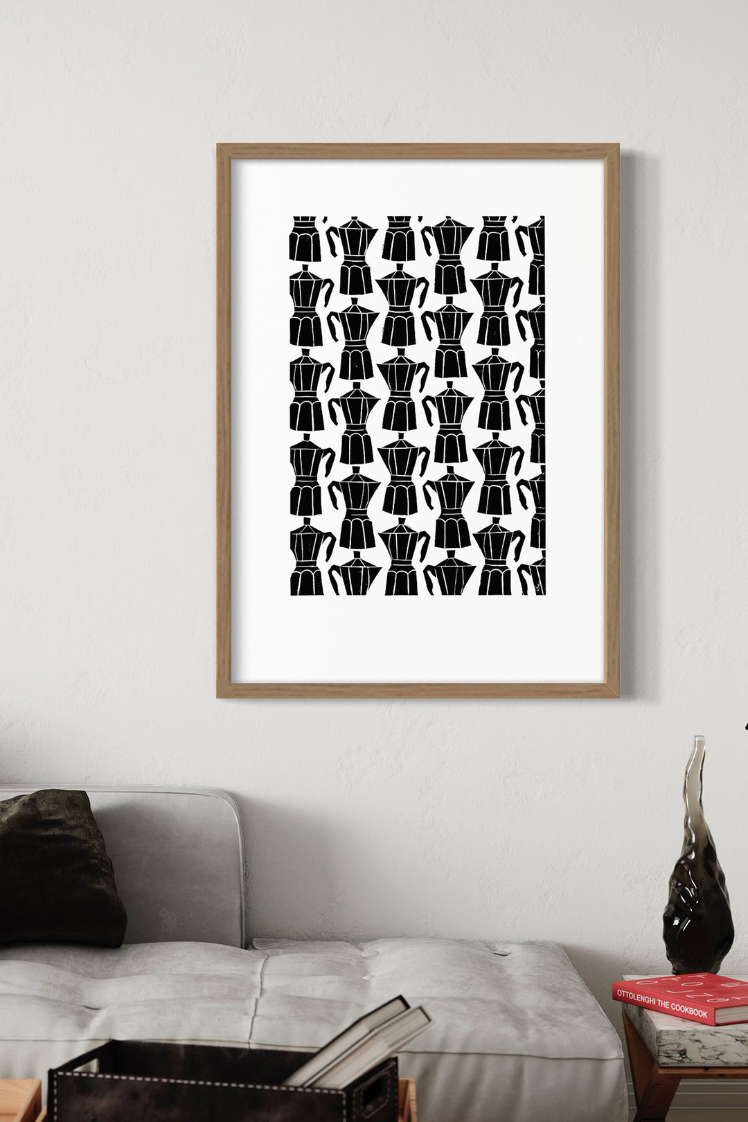 Kaffe - Linoleumstryk