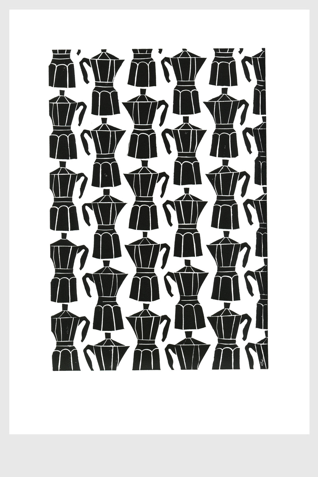 Kaffe - Linoleumstryk