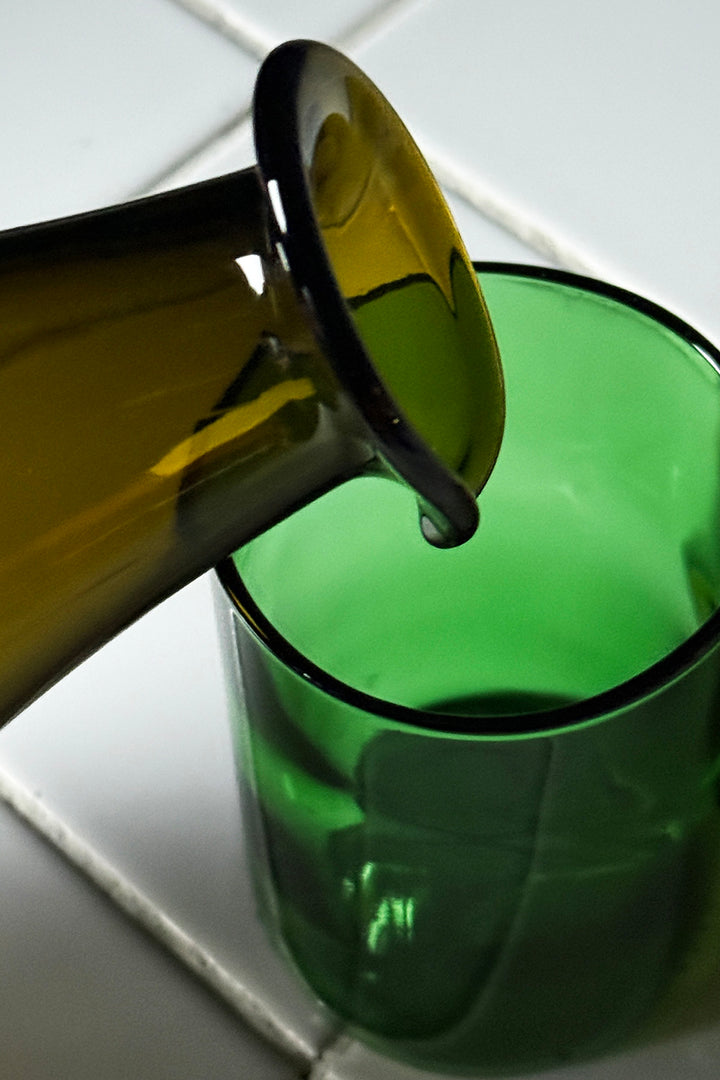 Carafe from wine bottles - Upcycling