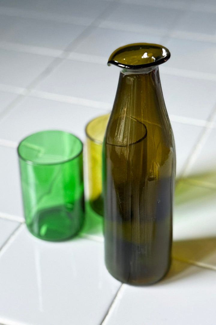 Carafe from wine bottles - Upcycling