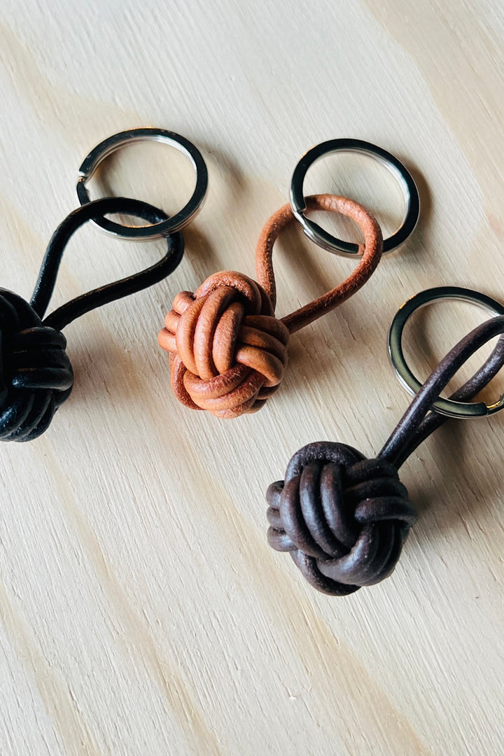 Nøglering - Knyttet Læder