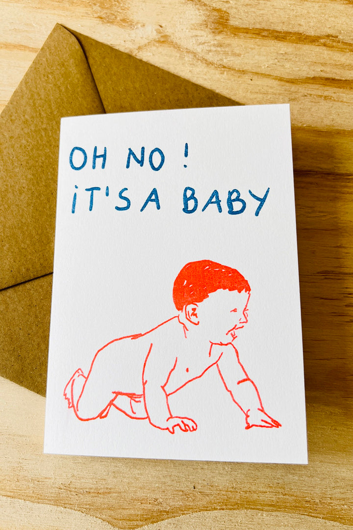 Kort "Oh no! It's a baby"