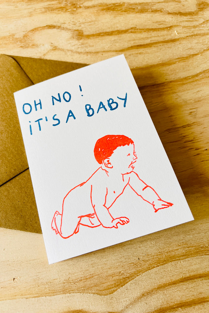 Kort "Oh no! It's a baby"