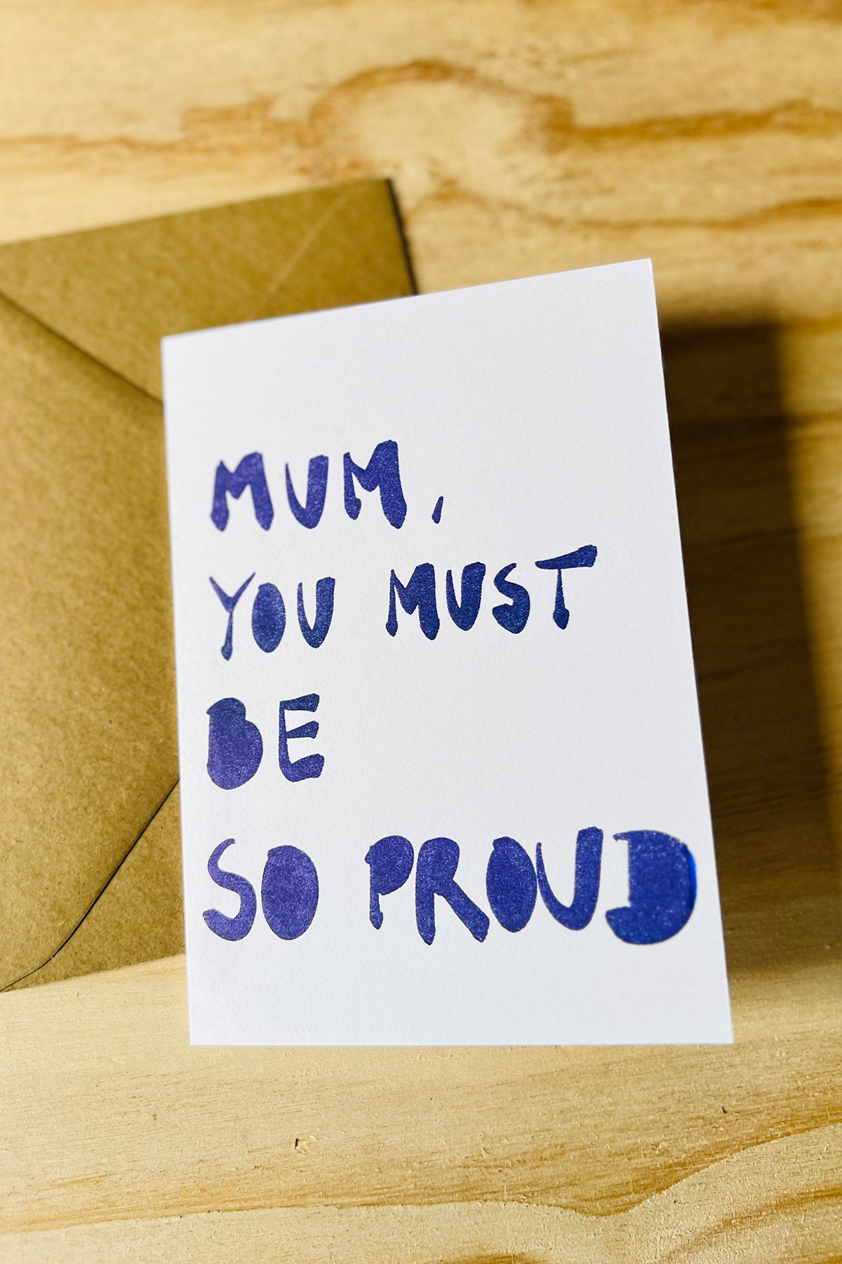 Kort "Mum, proud"