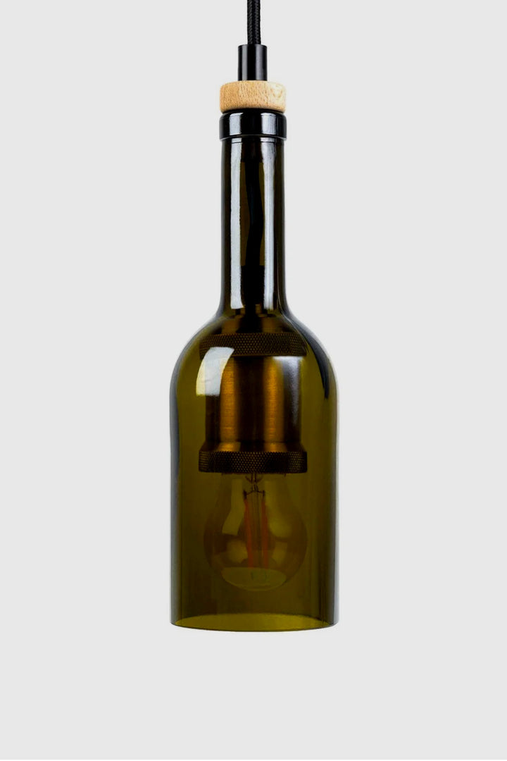 Wine bottle lamp